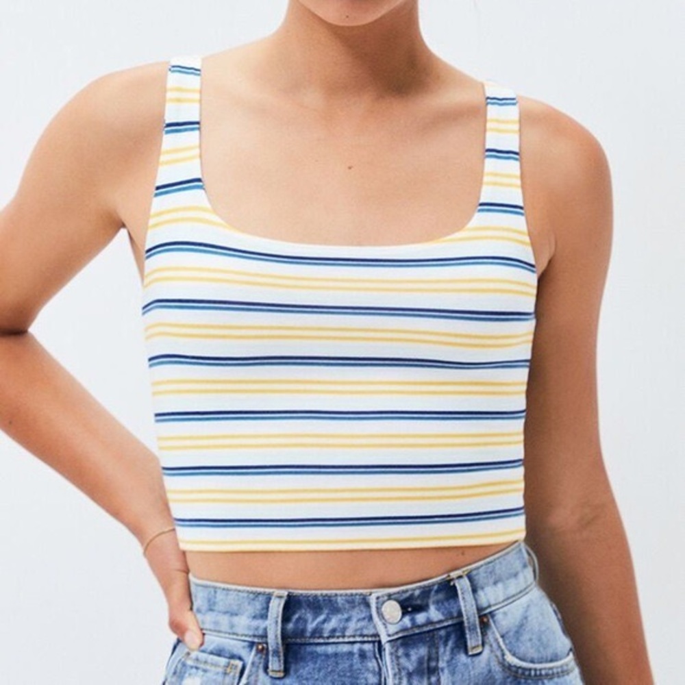 Kendall & Kylie Striped Tank Top